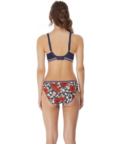 Bottoms Women's Wild Seamless Brief - Midnight Poppy - CU18UTR435N $42.54