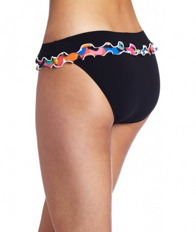 Tankinis Women's Lettuce Ruffle Foldover Swimsuit Bottom - Fiesta Multi - C4116UT59E9 $43.98