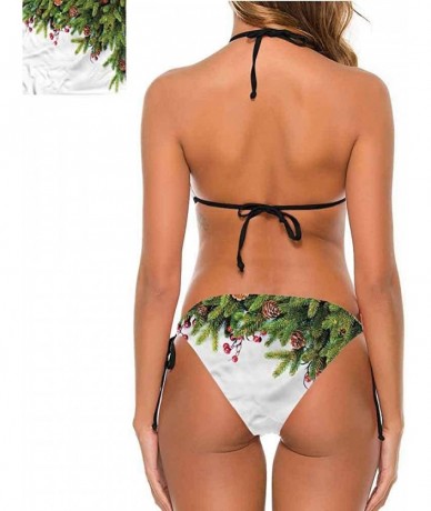 Bottoms One Piece Swimwear Christmas- Traditional Holiday- Trendy- Sexy - Multi 09-two-piece Swimsuit - CD19E7I2SMY $58.33