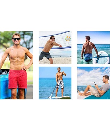 Board Shorts Mens Casual Beach Shorts Swim Trunks Quick Dry Half Pants - Beatuiful Feathers - C419CDR76KR $43.89