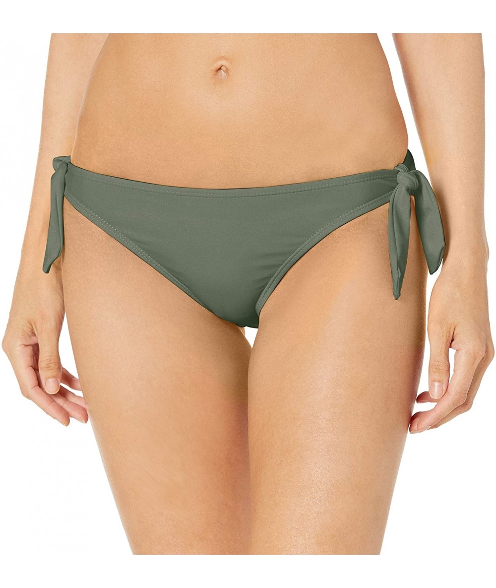 Tankinis Women's Tie Side Bottom - Army - CV18XAI0C5D $18.15