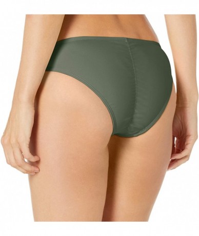 Tankinis Women's Tie Side Bottom - Army - CV18XAI0C5D $18.15