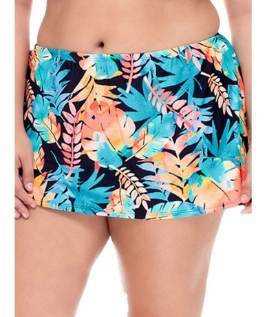 Tankinis Women's Plus Size Kokomo Swim Skirt Printed - Lorikeet - CV1874WQO72 $78.45