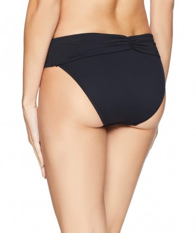 Tankinis Women's V Band Retro Full Coverage Bikini Bottom Swimsuit - Black - CJ18KGL4WE6 $88.54