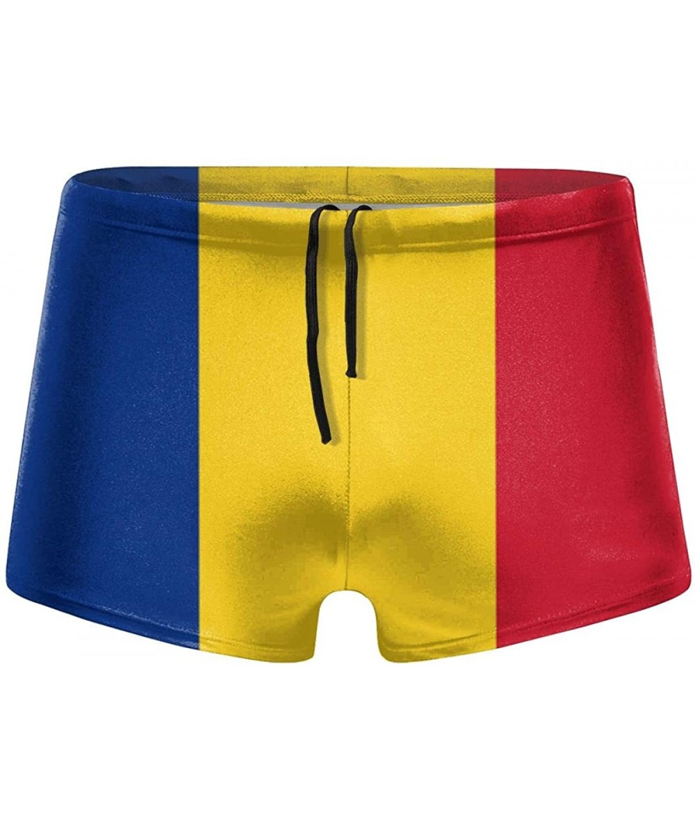 Briefs Men's Swimwear Briefs Swim Trunk Honduras Flag Bikini Boxer Swimsuit - Flag of Romania 16 - CY19CDHE6OI $46.04