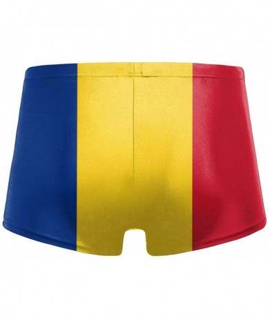 Briefs Men's Swimwear Briefs Swim Trunk Honduras Flag Bikini Boxer Swimsuit - Flag of Romania 16 - CY19CDHE6OI $46.04