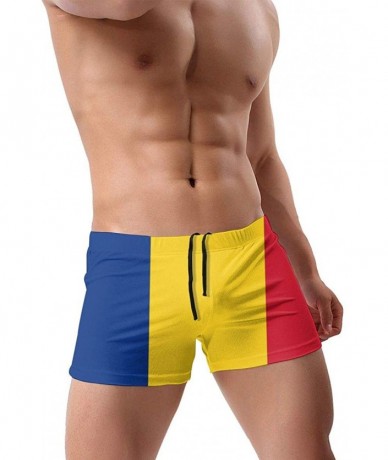 Briefs Men's Swimwear Briefs Swim Trunk Honduras Flag Bikini Boxer Swimsuit - Flag of Romania 16 - CY19CDHE6OI $46.04