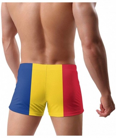 Briefs Men's Swimwear Briefs Swim Trunk Honduras Flag Bikini Boxer Swimsuit - Flag of Romania 16 - CY19CDHE6OI $46.04