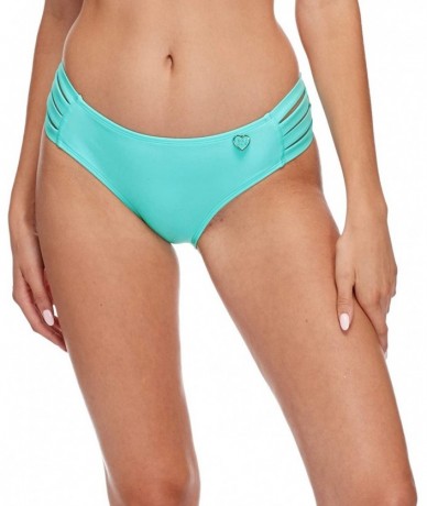 Tankinis Women's Smoothies Nuevo Contempo Solid Full Coverage Bikini Bottom Swimsuit - Sea Mist - C918HWCEOYH $58.62