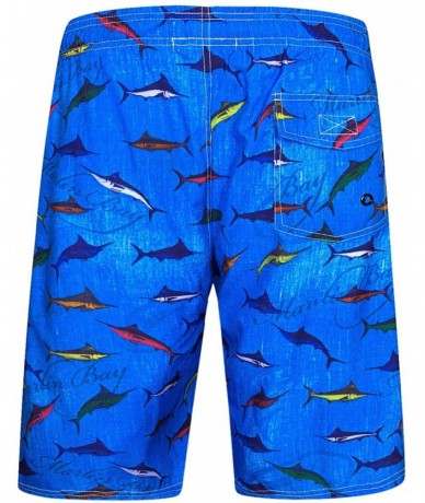 Board Shorts Men's Quick Dry Swim Trunks Long Palm Beach Board Shorts Bathing Suit - Hwp002 - CJ18227N9SL $30.48