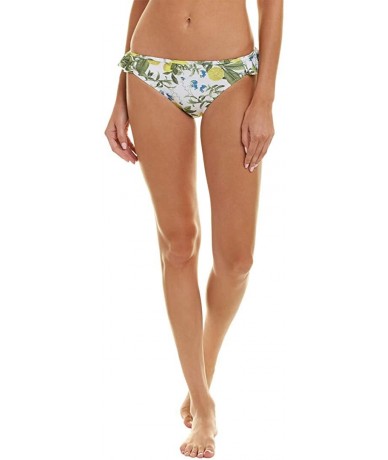 Bottoms Pacifica Ruffle Bikini Swim Brief (D00386M) - White Lemon - CM180N3MN5K $16.75