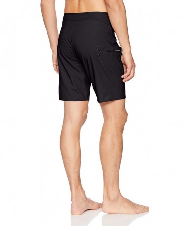 Board Shorts Men's Deadly Stones 20" Stretch Boardshort - Black - C518IQ5XA0S $83.03