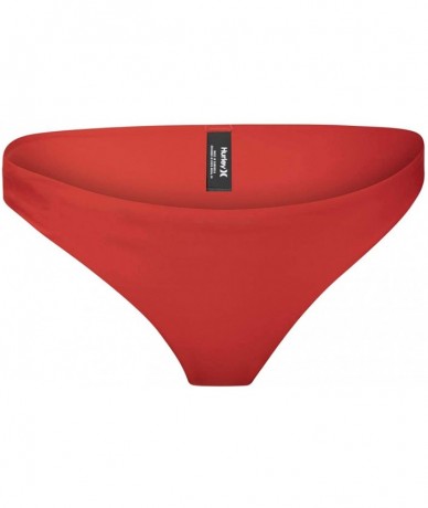 Bottoms Women's Quick Dry Commpression Full Bikini Bottom - Speed Red - C918AQOZ8H5 $64.68