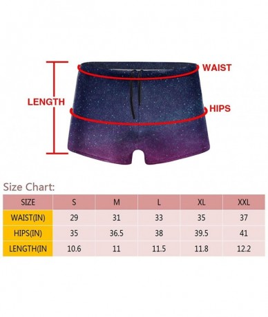 Board Shorts Purple Camouflage Men Swimwear Swimsuits Surf Board Boxer Shorts Trunks - Starry - CW195345DU8 $42.62