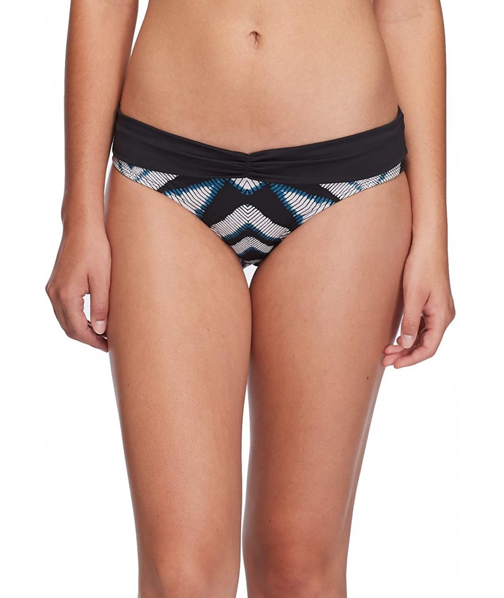 Tankinis Women's Hipster Bikini Bottom Swimsuit - Java Black Print - CL18I07H7Z5 $81.67