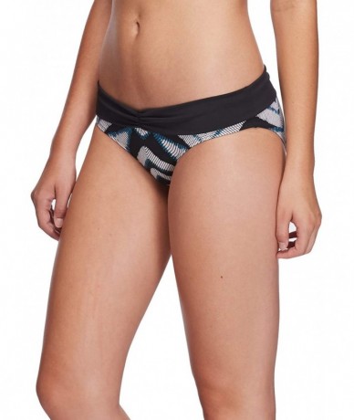 Tankinis Women's Hipster Bikini Bottom Swimsuit - Java Black Print - CL18I07H7Z5 $81.67