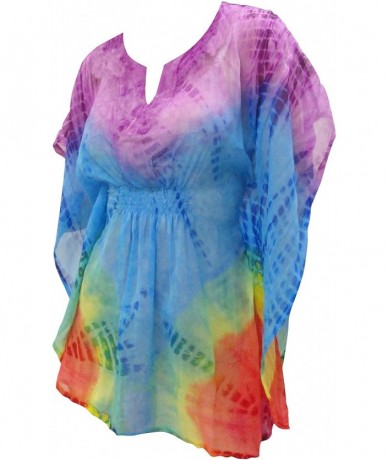 Cover-Ups Women's Plus Size Summer Swimsuit Cover Ups Beach Swimwear Short Mini A - Multicolor_l81 - C0119EQW89T $39.60