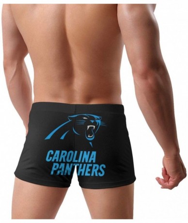 Briefs Men's Boxer Swimwear Carolina Panthers Panties Surfing Shorts Swimming Trunks - Carolina Panthers - CN19D8EUUWM $63.11