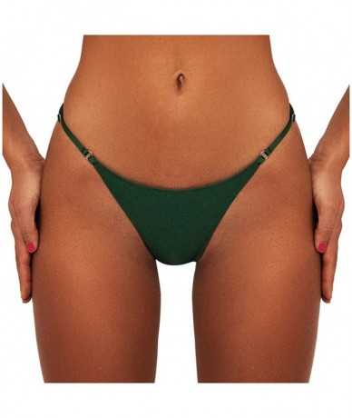 Tankinis Fashion Women Bikini Swim Pants Shorts Bottom Swimsuit Swimwear Bathing Suits Tie Side Hipster Beachwear - Green - C...