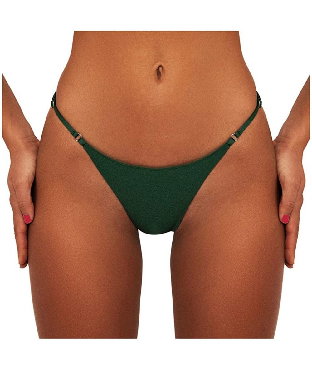 Tankinis Fashion Women Bikini Swim Pants Shorts Bottom Swimsuit Swimwear Bathing Suits Tie Side Hipster Beachwear - Green - C...