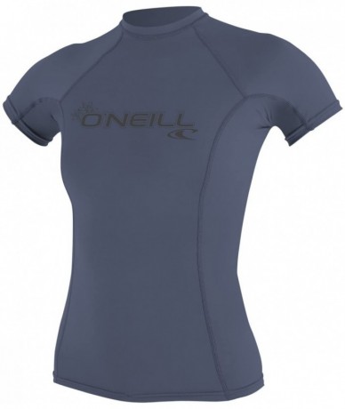 Rash Guards Women's Basic Skins UPF 50+ Short Sleeve Rash Guard - Mist - C01868LGOR4 $55.02