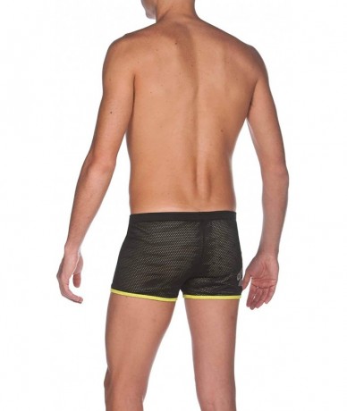 Trunks Mens Square Cut Drag Short Training Swimsuit - Grey - CH18UQA5CL5 $43.14