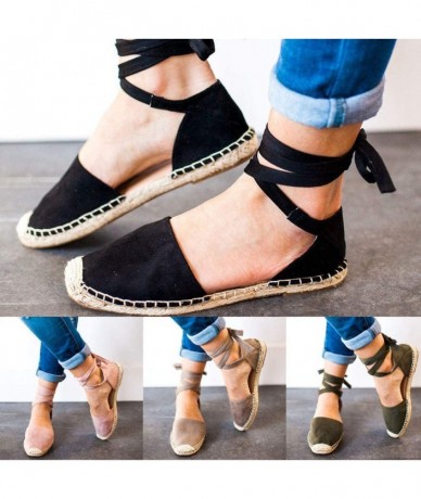 One-Pieces Platform Sandals Espadrille Women's Straps Platform Wedges Sandals Casual Summer Closed Toe Espadrilles Sandals Kh...