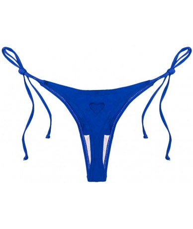 Sets Women Swimwear Brazilian Cheeky Bikini Bottom Side Tie Thong Bathing Swimsu - Blue - C7190Z9LQH5 $16.68