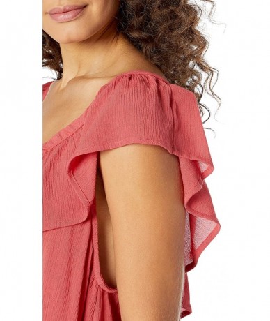 Cover-Ups Women's Classic Surf Cover Up - Red - CV18QHH4C60 $76.28