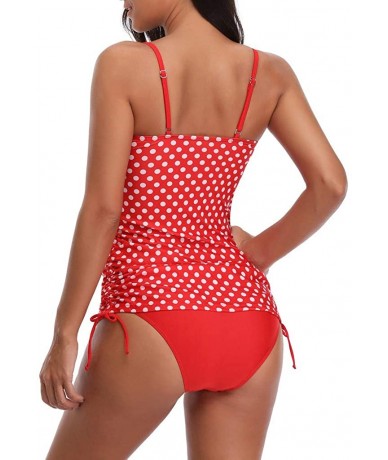 Tankinis Teen Girls Printed Two Piece Tankini Bikini Set with Boy Shorts Bathing Suits Swimwear - U2 - CK197E0TLNX $45.20