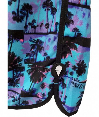 Board Shorts Men's Medium Length Swimwear Board Shorts - Miami - CK1979Y6XWW $73.28