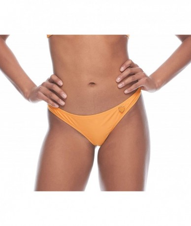 Sets Women's Smoothies Thong Solid Minimal Coverage Bikini Bottom Swimsuit - Smoothie Sundream - CG18Z05KYRR $61.14