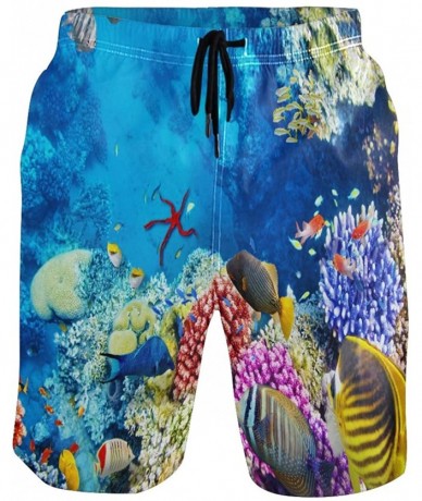 Board Shorts Men's Beach Shorts Colorful Ocean Sea Tropical Fish Swim Trunks Beachwear Board Shorts Swimwear Bathing Suits - ...