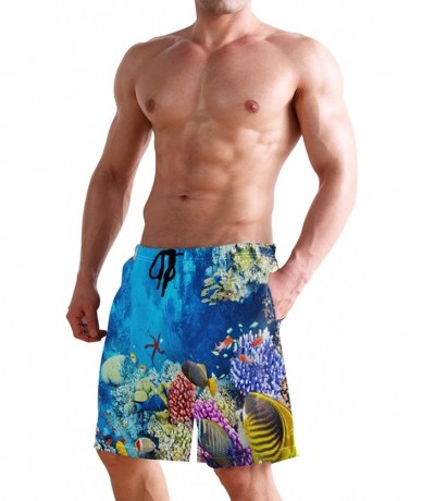 Board Shorts Men's Beach Shorts Colorful Ocean Sea Tropical Fish Swim Trunks Beachwear Board Shorts Swimwear Bathing Suits - ...