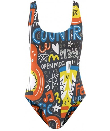 One-Pieces Womens One Piece Swimsuit Monokini Backless Bikini Sets Beach Bathing Suit - Color12 - C7196IM8US8 $44.20