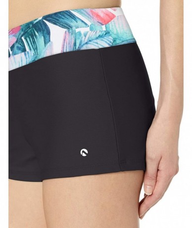 Tankinis Women's Jump-Start Swim Short - Black & Multi - C318M6KYYI4 $75.95