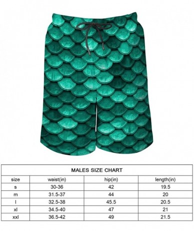 Trunks Mens Swim Trunks Quick Dry Funny Shorts with Mesh Lining Swimwear Bathing Suits- Cool Blue Pineapples Black - Emerald ...