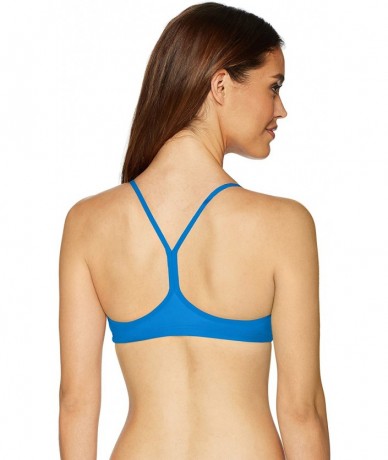 Tops Women's Rule Breaker Be Bandeau MaxLife Bikini Top - Pix Blue - CK18CKLYZ6U $23.41