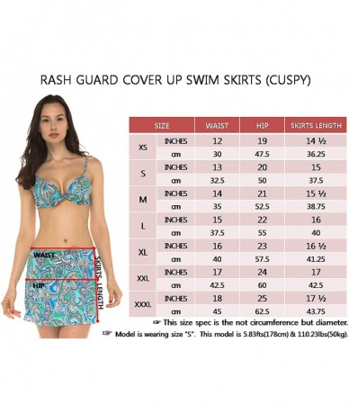 Cover-Ups Women UV Swim Rash Guard Cover Up Skirts Yoga Active Workout - Anaconda - C518CG0RK7W $37.70