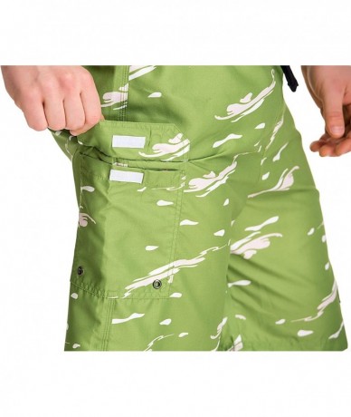 Board Shorts Men's Swim Trunks Quick Dry Board Shorts-Lightweight - Green - CD188ZYGHGW $33.70