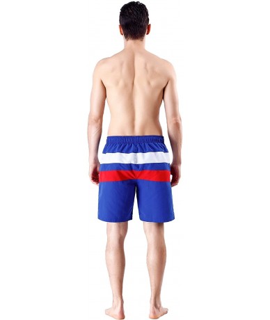 Board Shorts Chubbies Mens Swim Trunks Shorts Big and Tall - Bluestripe - CZ18O3WIEET $34.45