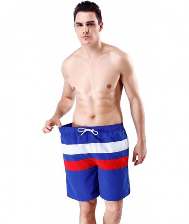 Board Shorts Chubbies Mens Swim Trunks Shorts Big and Tall - Bluestripe - CZ18O3WIEET $34.45