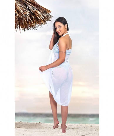 Cover-Ups Beach Cover up Sarongs in Mixed Sizes and Color in Long Sarong - Navy+sky Blue - CW18KORU02L $22.93