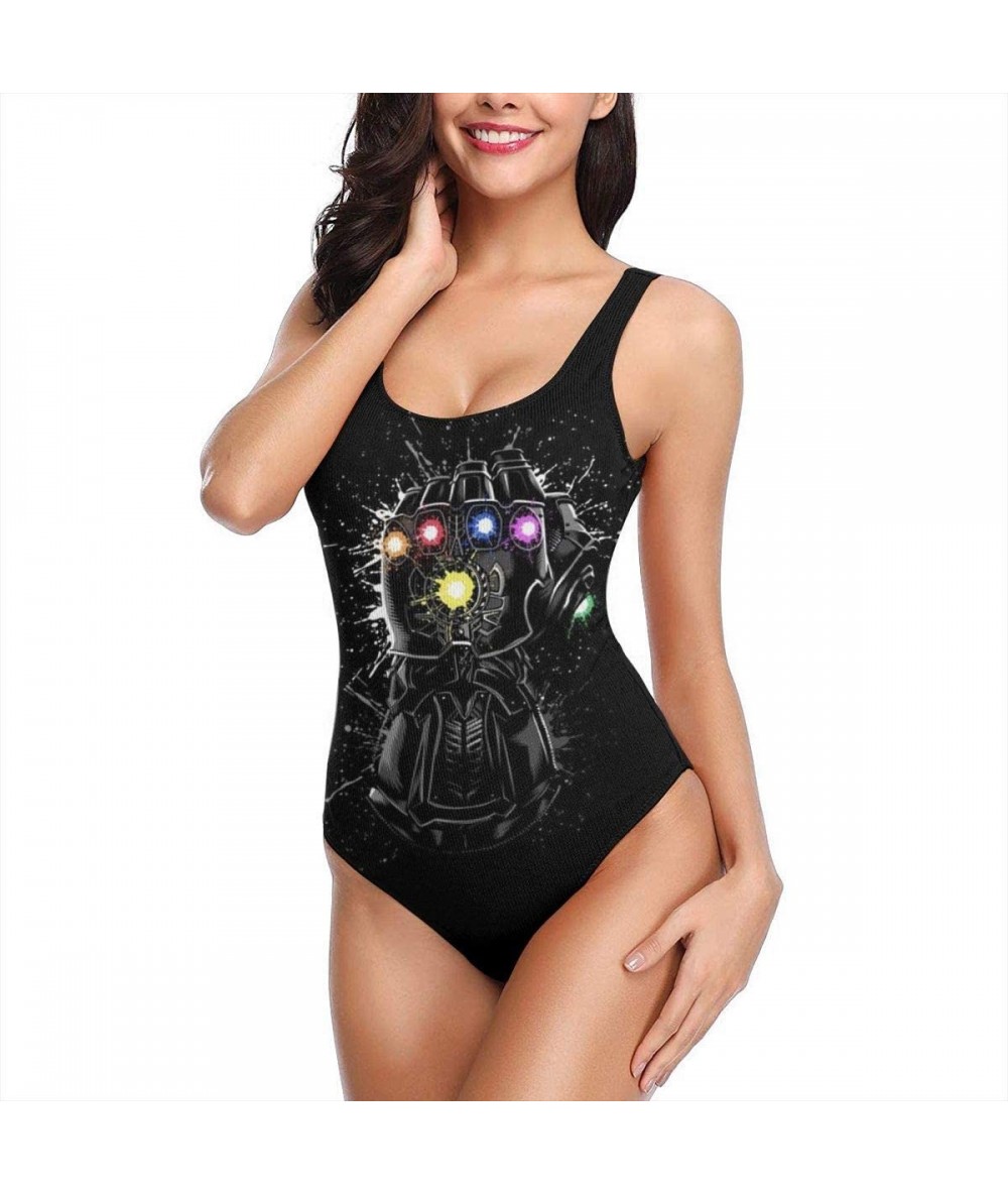 One-Pieces Women's Classic One Piece Swimsuit Thanos Infinity Gauntlet Printed Training Swimwear Bathing Suits - CL18UX0KMOM ...