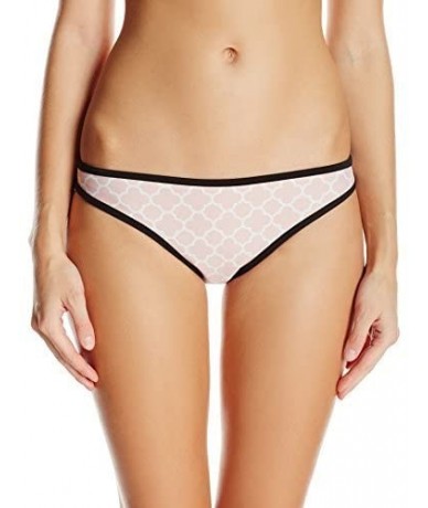 Tankinis Women's Geometric Medium Coverage Hipster Bikini Bottom - Geometric Pink - CO120GFZ0TV $27.51