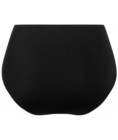 Tankinis Women's Corsica High Waist Brief Swim Panty - Black - C018Z7386E5 $32.52