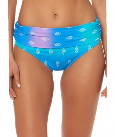 Bottoms Women's Midster Bikini Bottoms Blue Lagoon - C11860WKD2S $61.10