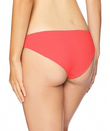 Bottoms Women's Sublime Reversible Signature Cut Bikini Bottom Swimsuit - Samba Bright Red/Blue Geo - CW18NAKKORG $76.57