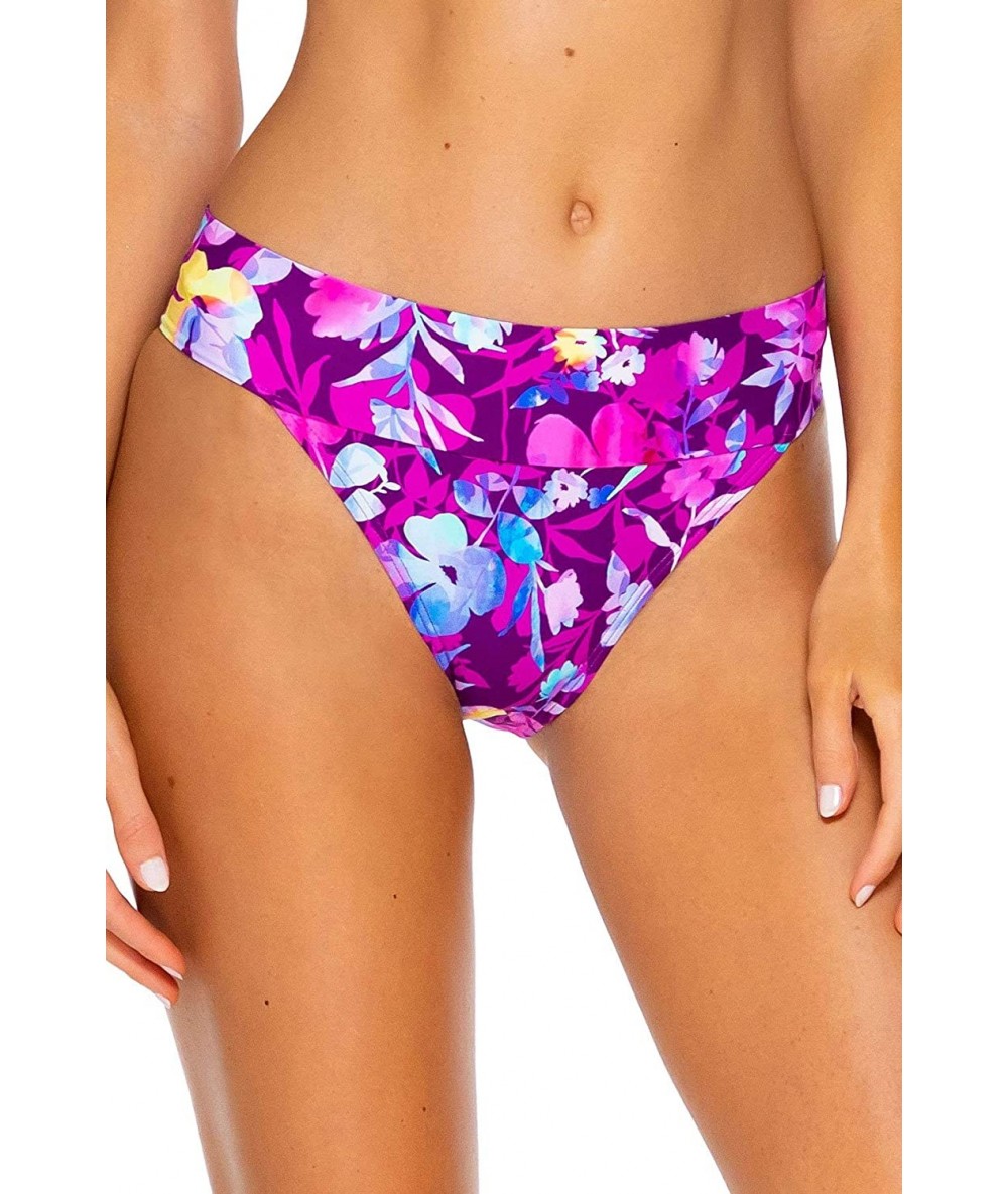 Tankinis Women's Bali Bikini Bottom Swimsuit - Evening Blooms - C818A558AHZ $82.98