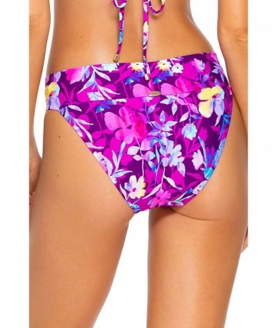 Tankinis Women's Bali Bikini Bottom Swimsuit - Evening Blooms - C818A558AHZ $82.98